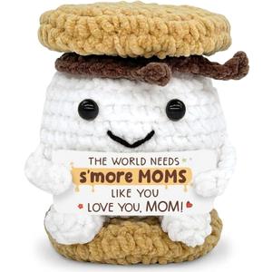 Smore Crochet Mothers Day Gifts for Mom - Mom Birthday Gifts from Daughter Son, Smore Crochet for Mothers Day Decorations, Sweet Gift for Grandma Mother in Law Step Mama