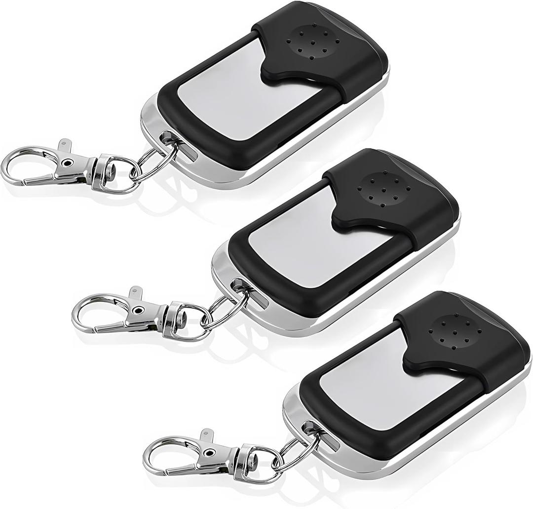 Garage Door Opener Remote for Liftmaster Chamberlain Craftsman Opener with Purple Yellow Red Orange Green Learn Button, Keychain Type, 3 Pack