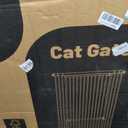 Gardner Pet 51"-87" Extra Tall Cat Gate for Doorway, Wide Adjustable 27.56"-37" Baby Gate Included 4 Extension Kits, Pressure Mounted Safety Full Door Gate for Stairs, Studio, Kitchen (Black)