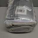 DriftAway Farmhouse Linen Blackout Curtains 84 Inches Long for Bedroom Striped Double Layer Thermal Insulated Sound Reducing Lined Grommet Rustic Drapes for Living Room 2 Panels W52 x L84 Loden Green