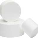 Bright Creations Fake Cake Dummy Set - 10.8 in Tall, 3-Tier Round White Foam - for Fake Birthday Cake & Artificial Wedding Displays - Foam Cylinders for Crafts