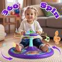RetroAudio Dinosaur Sit and Spin Toy for Toddlers 1-3 3-5 360Spinning Toys Birthday Gift for Girls Boys, Sit n Spin Toys for Toddlers 2-4 with LED & Music Active Play Early Development Toy