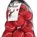 AMA SPORT Tennis Balls for Dogs 12 Pack 2.5" Red Dog Tennis Balls for Puppy Small Medium Dog Toys, Designed for Dogs Floating, Water-Hunting, Fetch, Fun Playing, Daily Exercise, Mid-air Catching