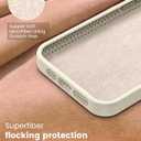 Liquid Silicone Case for iPhone 13 with Magnetic Ring Stand, Upgraded Camera Lens Protection, Mil-Grade Drop Shockproof, Soft Anti-Scratch Microfiber Lining Silicone Case (Beige)