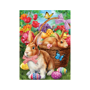 Puzzles for Adults 500 Piece,Easter Bunny and Eggs Puzzle,Wooden Puzzle (Easter Bunny and Eggs, 500 Piece)