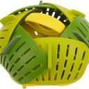 Joseph Joseph Bloom Folding Steamer Basket for Vegetables, Expandable for Various Pans, Compact Storage - Green