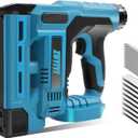 18GA 2-in-1 Cordless Brad Nailer for Makita 18v Battery(NOT Included), Nail Gun Battery Powered, Electric Stapler Gun w/1000 Nails & Staples, Adjustable Depth for Upholstery, Woodworking