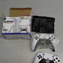 2.4G Wireless Game Controller Set, Dual Gamepad with USB Receiver, White and Black, Classic Game Console Support, 10 Simulator Compatible