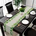 5 x St. Patrick's Day Table Runner - Shamrocks Table Runner Seasonal Spring Holiday St. Patrick's Day Party Kitchen Dining Table Decor 13 x 72 Inch