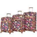 Lily Bloom Luggage Sets 3 Piece with Spinner Wheels, Expandable Suitcase for Women