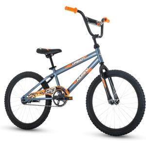 Huffy Upshot 12/16/20 Inch Boy's Bike for Kids, Removable Training Wheels, BMX Design, Designed for Growth, Durable Construction, EZ Build Assembly (Gray)