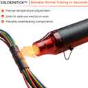 Heat Gun for Soldering with Adjustable Temperature Control Lightweight Ergonomic SolderStick Heat Tool, IP67 Waterproof, Fast Heating for Heat Shrink Tubing, Electrical Repairs & DIY Use