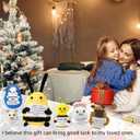 Mini Cute Crochet Gift, 6PCS Funny Bee Knitted Doll with Positive Card, Home Decor, Birthday, Christmas, Kids and Party Gifts