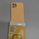 Vooii Compatible with iPhone 11 Pro Case, Upgraded Liquid Silicone with [Flat Edges] [Camera Protection] [Soft Anti-Scratch Microfiber Lining] Phone Case for iPhone 11 Pro 5.8 inch - Cantaloupe