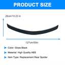 Rear Spoiler Wing for Mercedes Benz W204 C Class 4 Door Sedan C180 C200 C250 C300 C350 C63 2008 2009 2010 2011 2012 2013 2014 AMG Style Tail Trunk Wing Lip Glossy Black