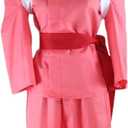 WOTOGOLD Anime Kimono Suit Cosplay Costumes for Men and Women (X-Small, Pink)