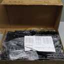 Laiensia 5-Tier Entryway Coat Rack, Coat and Shoe Rack, Entryway Bench Storage Organizer with 8 Hooks for Bedroom, Hallway, Office, Black