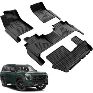AOMSAZTO Floor Mats for Nissan Armada/Infiniti QX80 2025 2026 8 Seats (Not Fit 7 Seats)-All Weather Protection