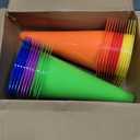 12 Inch Durable Cones, 24pcs Versatile Plastic Traffic Cones and Soccer Cones for Sports Training, Agility Drills, Parking Safety, Basketball Training, Football Training.