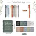 Resurhang 30 Sets Difference Maker Employee Appreciation Gifts Bulk Inspirational A6 Spiral Notebooks Journal with Ballpoint Pens for Teacher Nurse Volunteer Coworker Staff Team Gifts (Neutral Colors)
