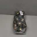 20 Pcs Vintage Christmas Ball Ornaments Neutral Textured Christmas Tree Hanging Decorations with Loop Antique Rustic Distressed Ornaments Decor for Home Farmhouse Xmas Party(Dark Green)