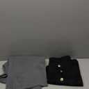 FUNYYZO Women's Wide Leg Pants High Elastic Waisted in The Back Business Work Trousers Long Straight Suit Pants (L)