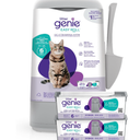 Bundle of Litter Genie Easy Roll Pail & Refill | Cat Litter Box Waste Disposal System for Odor Control with 2 Long Lasting Refills (24 Bags Each)