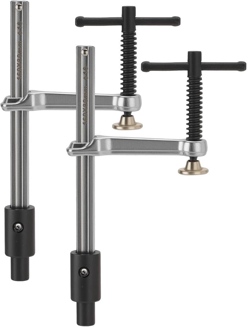 2-Pack Welding Table Clamps - 6.5" Opening Capacity for 5/8" (16mm) Holes - Professional Carbon Steel Welding Fixture Clamps for Precision Metalworking & Fabrication