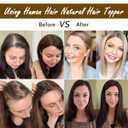 Hair Toppers For Women Real Human Hair Short Length 10 Inches Topper For Slightly Loss And Covering Gray 7 * 11 French Style Bangs Platinum Blonde Color For Adding Volume
