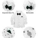 nilikastta Suit For Boys Boys Suit Set Formal Dress Shirt/Bowtie/Suspender Pants for Family Gatherings 4-5T