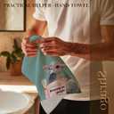 2 x Funny Pigeon Bathroom Hand Towels, Funny Bathroom Decor, Pooping on People Humorous Bird Hand Towels for Toilet Guest Bath Washroom Decor, 16x24 Inch - Dark Teal