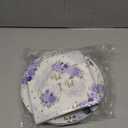 24 Guests Mr and Mrs Bridal Shower Party Supplies, Blue and White Flowers Hearts Geometric Party Plates Napkins Forks Set for Couple Wedding Bride to Be Engagement Party Decorations