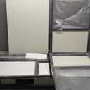 SINPAID 40IN Computer Desk with Shelves, Cream White Sturdy Small Desk for Bedroom, Modern Gaming Table, Office Furniture
