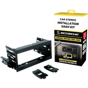 Scosche GM1483B Single DIN Dash Kit Compatible with Select 1995-05 Cadillac, Chevrolet and GMC Full Size Trucks - Car Stereo Radio Install Kit - Single DIN Radios Only - See Fit Guide in Images