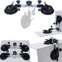 2PCS Seamless Seam Setter Adjustable Suction Cup 6Inch 90-270 Degree Tile Corner Leveling Tensioner Alignment Countertop Leveler Tools for Granite Stone Floor Seaming Installation Gripper Joiner
