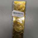 100 Pcs Winner Gold Stickers Gold Embossed Foil Certificate Seals Self Adhesive Embossed Seals Gold Wedding Stickers for Envelopes