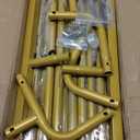 6FT Rectangle Arch Stand Gold Wedding Arch Frame Balloon Arch Stand 6x4 FT Steel Square Backdrop Stand Arch Backdrop Stand Elegant Backdrop Cover for Parties, Birthday, Anniversary