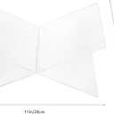 HOMSFOU X-Shaped Transparent Book Stand 11.00 X 6.09 X 6.09 in Desktop