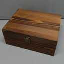 Large Wooden Keepsake Box, Vintage Storage Box with Hinged Lid, Decorated Wooden Memory Box for Crafts Art Hobbies Photos and Valentine's Day Decoration