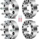 ECCPP 4PCS 2 inch Wheel Spacers 8x6.5 to 8x6.5 8x165.1mm 8 Lug 9/16" Studs 126.15mm hub Fits for 1994-2010 for Ram 2500 Ram 3500 | For Ford E-250 2003-2013| For Ford E-250 Econoline 1992-2002