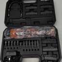 ENERTWIST Cordless Screwdriver, 8V Max 10Nm Electric Screwdriver Rechargeable Set with 82 Accessory Kit and Charger in Carrying Case, 21+1 Cluth, Dual Position Handle, LED Light, ET-CS-8