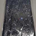 8 Pieces Space Tablecloth Starry Night Tablecloth Decorations Plastic Galaxy Table Cover Space Stars Theme Party Supplies for Birthday Home Decorations, 54 x 108 Inch