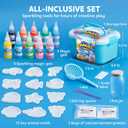 Klever Kits Water Gel Kit, Magic Fairy Water Gel Toy Kit with 10 Gels, 12 Molds, Preserving Bottle for Presents, Party Favors, Birthday Gifts, Arts & Crafts DIY STEM Kits for Kids