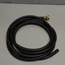 12FT Dehumidifier Drain Hose with 3/4 Inch FHT Connector, Featuring Rust-Resistant Brass Fittings for Leak-Proof Connection, Perfectly Compatible with Most Dehumidifier Brands(7 Length Options) (Black)