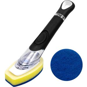 CELOX Dish Wand with Soap Dispenser, Dish Scrubber for Pans, Pots, Kitchen Sink Cleaning