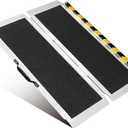 3FT Portable Wheelchair Ramp, Non-Slip Aluminum Folding Handicap Ramp, 800 LBS Capacity Door Threshold Ramps for Home Steps, Scooter Ramp for Car, Doorways, Curbs, Stairs, Cart, Wheel Chair Steps (3FT (Usable height 3-9 inch))