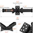 OULEME 24" RV Camper Scissor Jack, 6500 lbs Travel Trailer Leveling Stabilizer with Crank Handle & Drill Socket - Set of 2