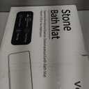 Stone Bath Mat Diatomaceous Earth Shower Mat Non-Slip Super Absorbent Diatomite Stone Bath Mats for Bathroom Floor Quick Drying Natural Easy to Clean(23.6''15.4" Gray) (Line1-grey)