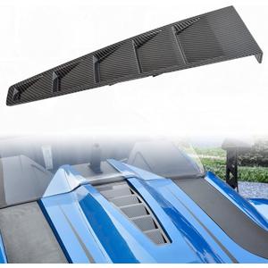 Center Hood Vent for Slingshot All Model, Carbon Fiber Color Turbo Hood Panel trim Center Vent Hood for 2015-2023 Polaris Slingshot Exterior Accessories, Replace OEM #5452300 Center Hood Vent for Slingshot All Model, Carbon Fiber Color Turbo Hood Panel trim Center Vent Hood for 2015-2023 Polaris Slingshot Exterior Accessories, Replace OEM #5452300