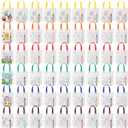 54 Pcs Coloring Goodie Bags with 60 Pcs Colorful Markers Non Woven Color Your Own Reusable Party Favor Bags for Christmas Classroom DIY Crafts Supplies, 6 Styles